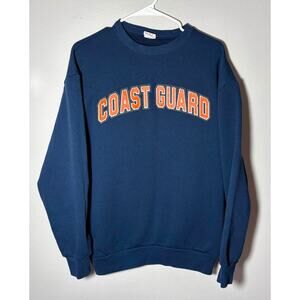 Vintage US Coast Guard Blue Crewneck Sweatshirt Made in USA Sz L